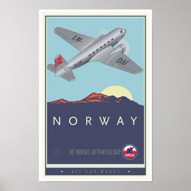 Poster Norvège (Devant)