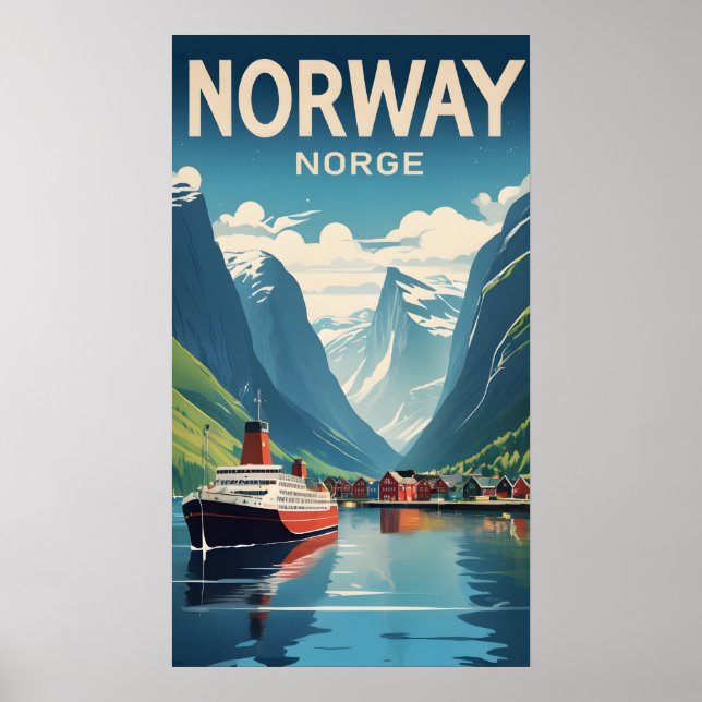 Poster Norvège (Devant)