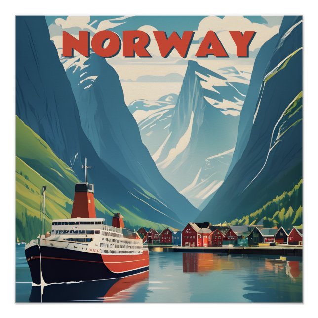 Poster Norvège (Devant)