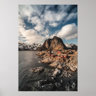 Poster Norvège Lofoten Islands Hamnoya