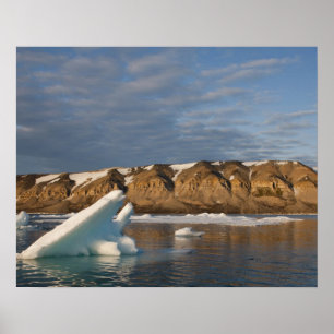 Poster Norvège, Svalbard, île de Spitsbergen, Cadre