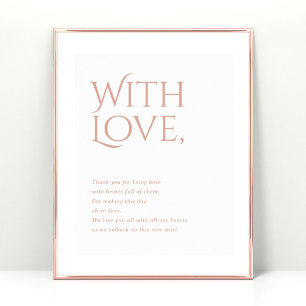 Poster Norwich Mariage Merci pour assister au panneau