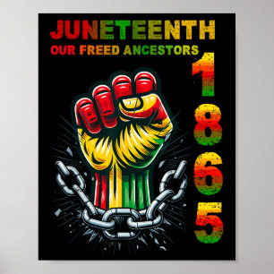 Poster Nos Ancêtres Africains Libérés, Junet1865 Est Fr