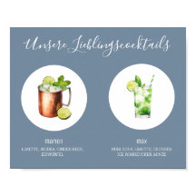 Nos cocktails préférés mariage Dusty Blue 01
