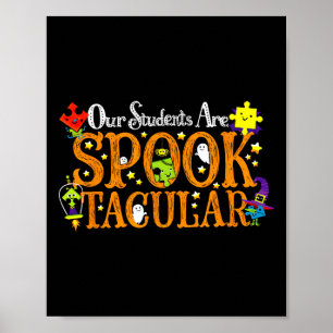 Poster Nos élèves sont formidabul Halloween Autisme
