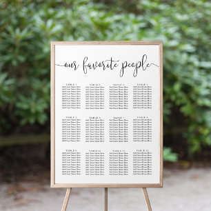 Poster Nos gens préférés   Graphique de sièges Mariage de