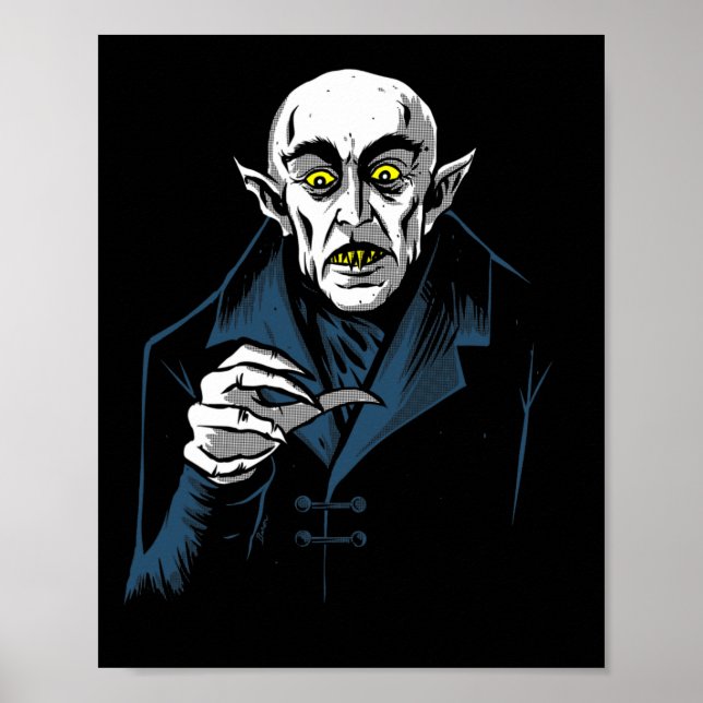 Poster Nosferatu Halloween Vampire Horreur Dracula (Devant)
