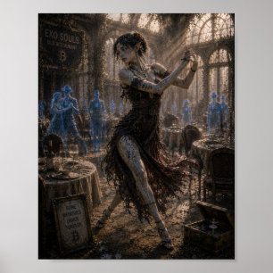 Poster Nostalgie / Danseur de tango / Vieux restaurant