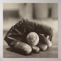 Nostalgie du baseball - Mitt et Baseball