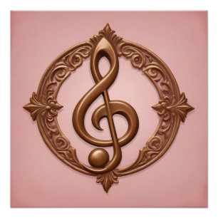Poster Note de clic de musique