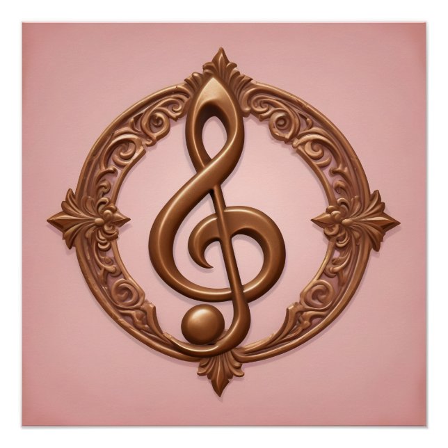 Poster Note de clic de musique (Devant)