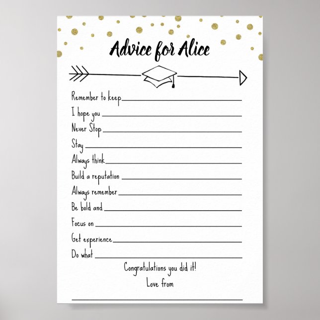 Poster Note de conseil GRADUATion (Devant)