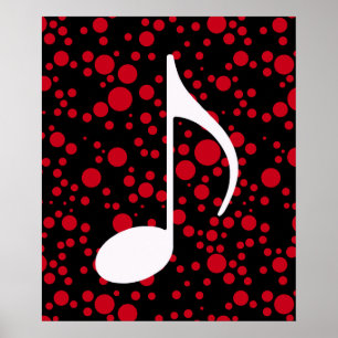 Poster note de musique & points