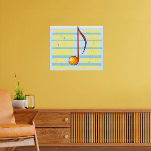 Poster Note musicale unique