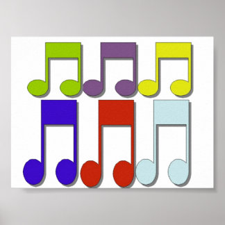 Poster Notes musicales