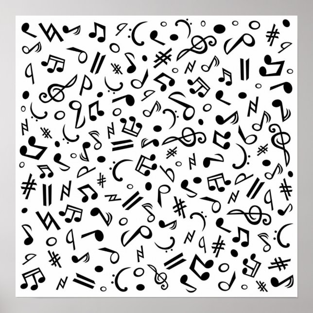 Poster notes musiques (Devant)