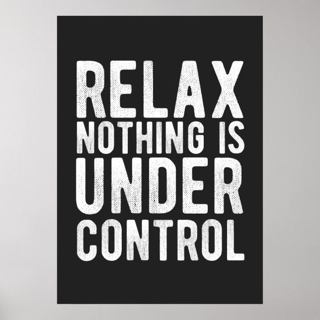 Poster nothing is uncontrol (Devant)