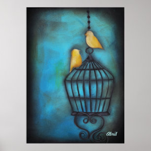 Poster Notre amour est les oiseaux libres
