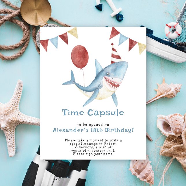 Poster Notre bébé Shark Time Capsule 1er anniversaire (Créateur téléchargé)