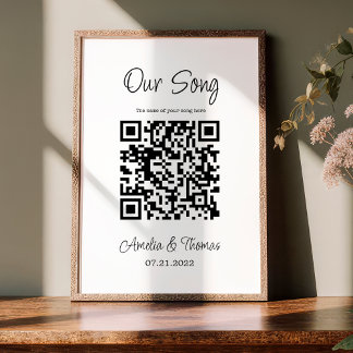 Poster Notre code QR | Conservation personnalisée
