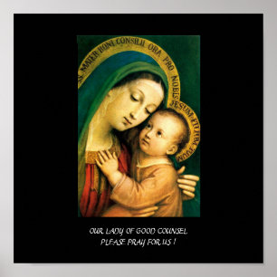 Poster notre dame de bon conseil priez pour nous !