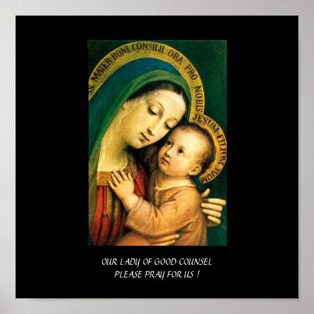 Poster notre dame de bon conseil priez pour nous ! (Devant)