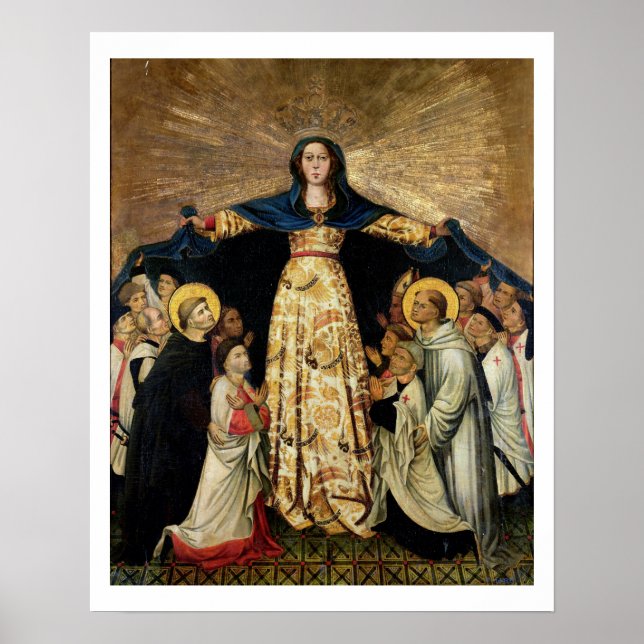 Poster Notre-Dame de grâce et les Maîtres de l'Ordre de (Devant)