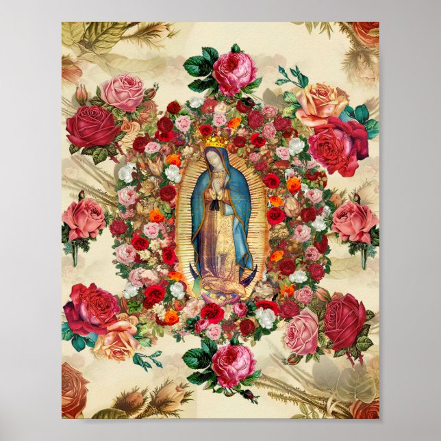 Poster Notre-Dame de Guadalue Rose Potpourri (Devant)