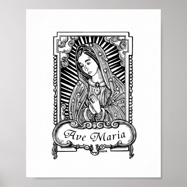 Poster Notre-Dame de Guadalupe (I) (Devant)