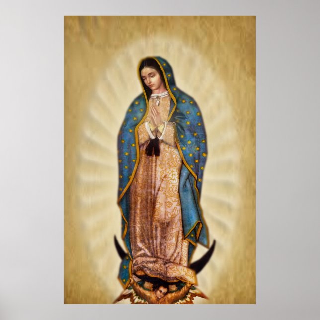 Poster Notre-Dame de Guadalupe Image de dévotion (Devant)