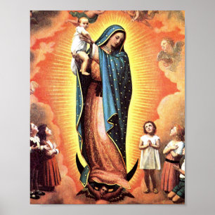 Poster Notre-Dame De Guadalupe Protectrice De L'Inné