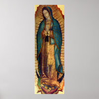 Notre Dame de Guadalupe Tilma Image 12x36 Virgen