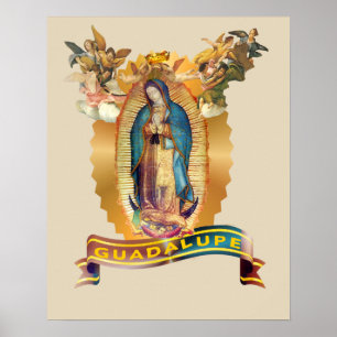 Poster Notre-Dame de Guadalupe Vierge Marie Mexique Catho