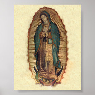 Poster Notre-Dame de Guadalupe Vintage Original