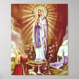 Poster Notre Dame de Lourdes