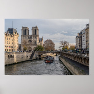 Poster Notre Dame de Paris, France