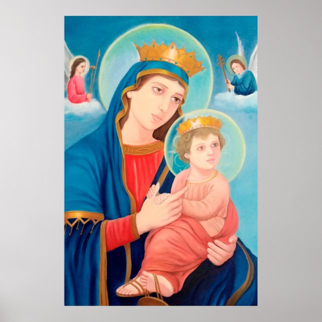 Poster Notre-Dame de Perpétuel aide catholique (Devant)