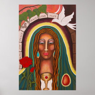 Poster "Notre Dame des Coeurs de guérison"