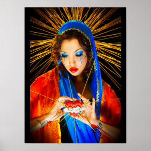 Poster Notre-Dame des Douleurs, style du sud-ouest