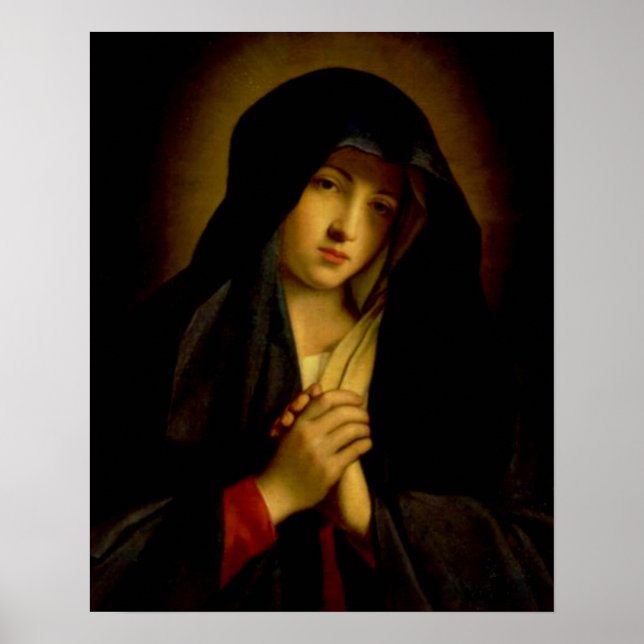 Poster Notre Dame des Douleurs Vierge Marie - Dolorosa (Devant)