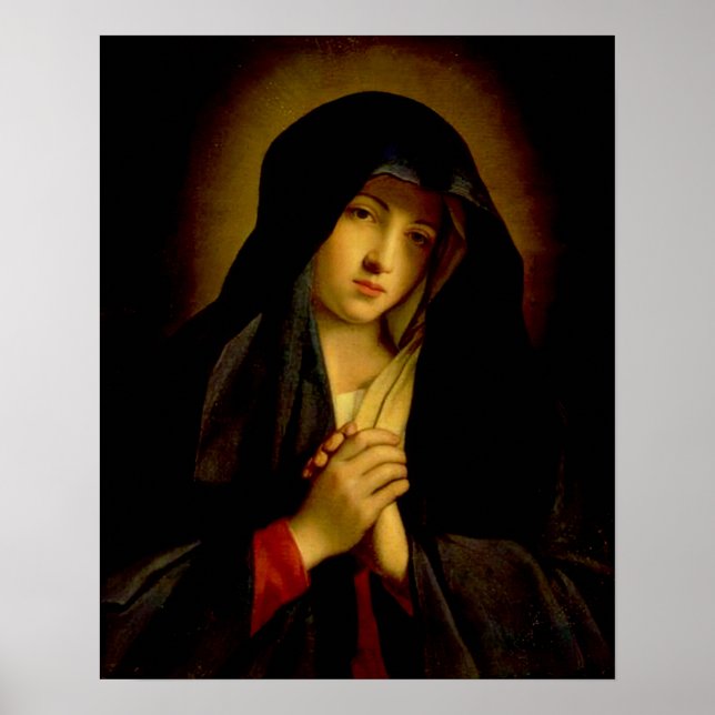 Poster Notre Dame des Douleurs Vierge Marie - Dolorosa (Devant)