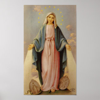 Poster Notre-Dame du Rosaire Bienheureuse Mère Vierge Mar