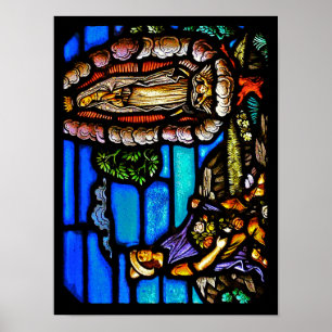 Poster Notre Dame Guadalupe Nuestra Senora Vitrail