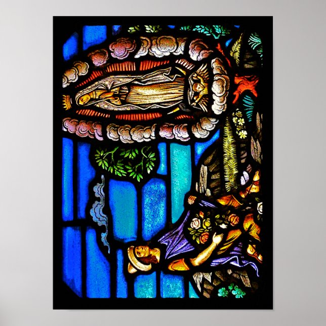 Poster Notre Dame Guadalupe Nuestra Senora Vitrail (Devant)