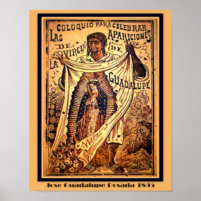 Poster Notre Dame Vierge Marie - Jose Guadalupe Posada Po (Devant)