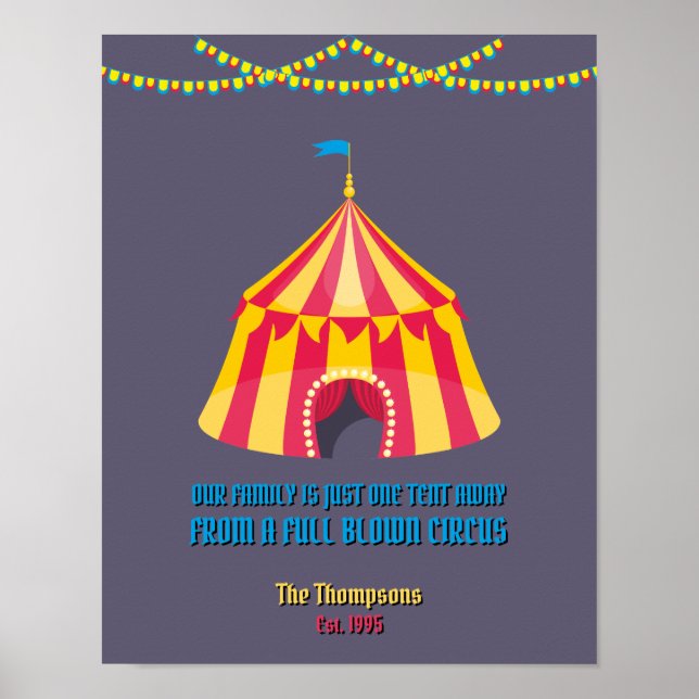 Poster Notre famille n'est qu'à une tente (Devant)