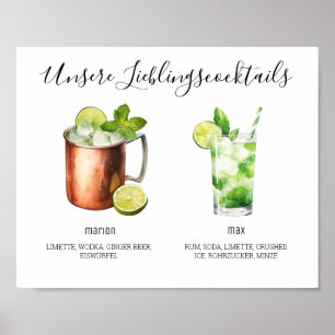 Poster Notre mariage préféré de Scocktails