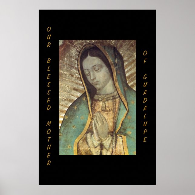POSTER NOTRE MÈRE BÉNÉFICIÉE DE GUADALUPE (Devant)