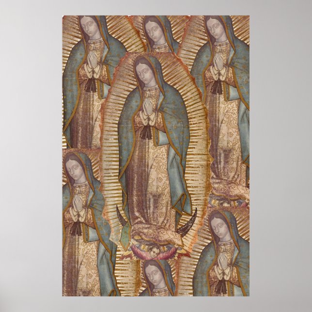 POSTER NOTRE MÈRE BÉNÉFICIÉE DE GUADALUPE (XTRA LRG 40X60 (Devant)