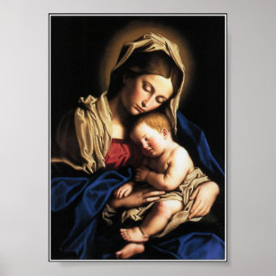 Poster Notre Mme et le garçon Jesus